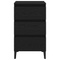 vidaXL Bedside Cabinet Black Oak 40x35x70 cm Engineered Wood
