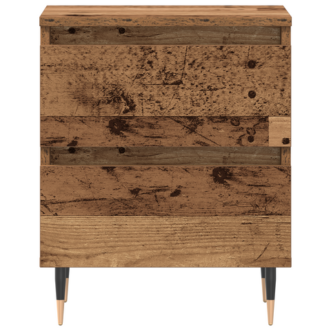 vidaXL Bedside Cabinets 2 pcs Old Wood 40x35x50 cm Engineered Wood