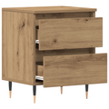 vidaXL Bedside Cabinet Artisan Oak 40x35x50 cm Engineered Wood