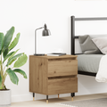 vidaXL Bedside Cabinet Artisan Oak 40x35x50 cm Engineered Wood