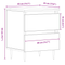vidaXL Bedside Cabinet Artisan Oak 40x35x50 cm Engineered Wood