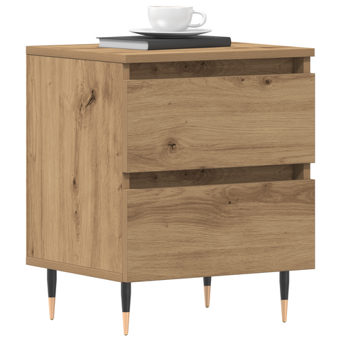 vidaXL Bedside Cabinet Artisan Oak 40x35x50 cm Engineered Wood