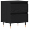 vidaXL Bedside Cabinet Black Oak 40x35x50 cm Engineered Wood