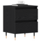 vidaXL Bedside Cabinet Black Oak 40x35x50 cm Engineered Wood