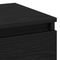 vidaXL Bedside Cabinets 2 pcs Black Oak 40x35x50 cm Engineered Wood