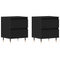 vidaXL Bedside Cabinets 2 pcs Black Oak 40x35x50 cm Engineered Wood