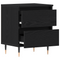 vidaXL Bedside Cabinets 2 pcs Black Oak 40x35x50 cm Engineered Wood