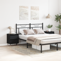 vidaXL Bedside Cabinets 2 pcs Black Oak 40x35x50 cm Engineered Wood