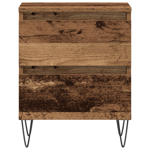 vidaXL Bedside Cabinet Old Wood 40x35x50 cm Engineered Wood
