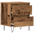 vidaXL Bedside Cabinets 2 pcs Old Wood 40x35x50 cm Engineered Wood