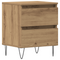 vidaXL Bedside Cabinet Artisan Oak 40x35x50 cm Engineered Wood