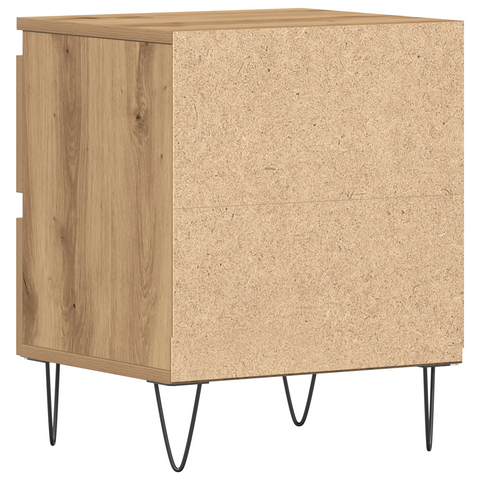 vidaXL Bedside Cabinets 2 pcs Artisan Oak 40x35x50 cm Engineered Wood