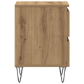 vidaXL Bedside Cabinets 2 pcs Artisan Oak 40x35x50 cm Engineered Wood