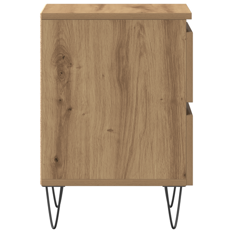 vidaXL Bedside Cabinets 2 pcs Artisan Oak 40x35x50 cm Engineered Wood
