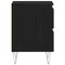 vidaXL Bedside Cabinet Black Oak 40x35x50 cm Engineered Wood