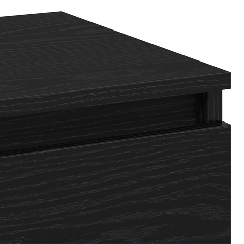 vidaXL Bedside Cabinets 2 pcs Black Oak 40x35x50 cm Engineered Wood