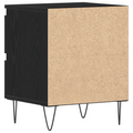 vidaXL Bedside Cabinets 2 pcs Black Oak 40x35x50 cm Engineered Wood