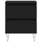 vidaXL Bedside Cabinets 2 pcs Black Oak 40x35x50 cm Engineered Wood