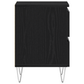 vidaXL Bedside Cabinets 2 pcs Black Oak 40x35x50 cm Engineered Wood