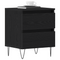 vidaXL Bedside Cabinets 2 pcs Black Oak 40x35x50 cm Engineered Wood