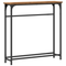 vidaXL Console Table Old Wood 75x19,5x75 cm Engineered Wood and Steel