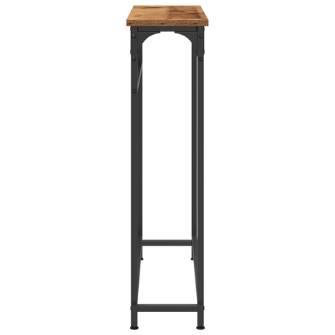 vidaXL Console Table Old Wood 75x19,5x75 cm Engineered Wood and Steel