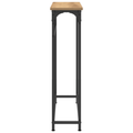 vidaXL Console Table Artisan Oak 75x19,5x75 cm Engineered Wood & Steel