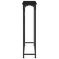 vidaXL Console Table Black Oak 75x19,5x75 cm Engineered Wood