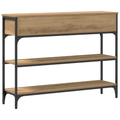 vidaXL Console Table Artisan Oak 100x25x75 cm Engineered Wood & Steel