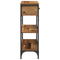 vidaXL Console Table Old Wood 72,5x25x75 cm Engineered Wood & Steel