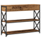 vidaXL Console Table Old Wood 100x28x75 cm Engineered Wood & Steel