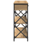 vidaXL Console Table Artisan Oak 100x28x75 cm Engineered Wood & Steel