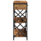vidaXL Console Table Old Wood 75x28x75 cm Engineered Wood and Steel