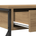 vidaXL Console Table Artisan Oak 75x28x75 cm Engineered Wood and Steel