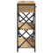 vidaXL Console Table Artisan Oak 75x28x75 cm Engineered Wood and Steel