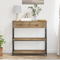 vidaXL Console Table Artisan Oak 75x28x75 cm Engineered Wood and Steel