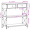 vidaXL Console Table Artisan Oak 75x28x75 cm Engineered Wood and Steel
