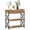 vidaXL Console Table Artisan Oak 75x28x75 cm Engineered Wood and Steel