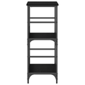 vidaXL Bookshelf Black Oak 50x33x82 cm Engineered Wood and Steel