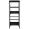 vidaXL Bookshelf Black Oak 50x33x82 cm Engineered Wood and Steel