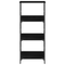 vidaXL Bookshelf Black Oak 50x33x117,5 cm Engineered Wood and Steel