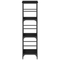 vidaXL Bookshelf Black Oak 50x33x117,5 cm Engineered Wood and Steel
