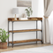 vidaXL Console Table Old Wood 100x30x80 cm Engineered Wood and Steel