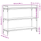 vidaXL Console Table Old Wood 100x30x80 cm Engineered Wood and Steel