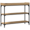 vidaXL Console Table Artisan Oak 100x30x80 cm Engineered Wood & Steel