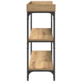 vidaXL Console Table Artisan Oak 100x30x80 cm Engineered Wood & Steel