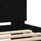 vidaXL Bed Frame Black oak 90 x 190 cm Engineered wood