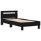vidaXL Bed Frame Black oak 90 x 190 cm Engineered wood