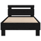 vidaXL Bed Frame Black oak 90 x 190 cm Engineered wood