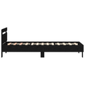 vidaXL Bed Frame Black oak 90 x 190 cm Engineered wood